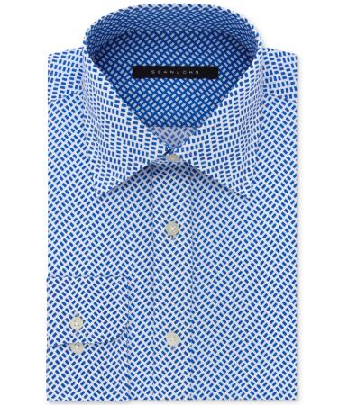 Sean John Mens Maze Button Up Dress Shirt - 15