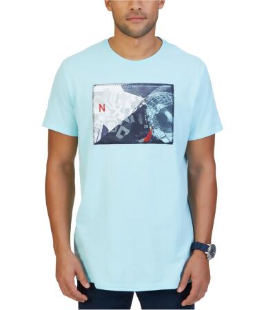 Nautica Mens Collage Graphic T-Shirt - XLT