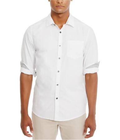 Kenneth Cole Mens Dot Button Up Shirt - XL