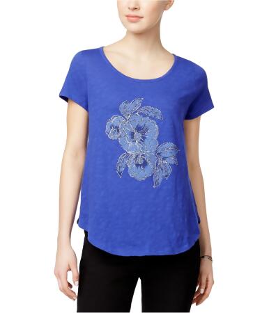 Lucky Brand Womens Embellished Graphic T-Shirt - S