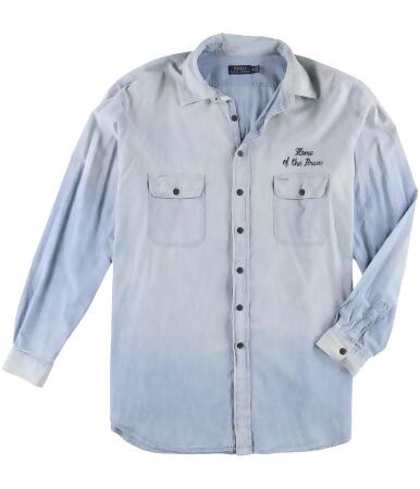 Ralph Lauren Mens Workshirt Button Up Shirt - 3LT