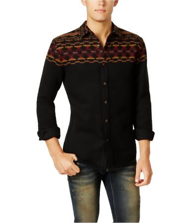 American Rag Mens Folk Geo Button Up Shirt - S