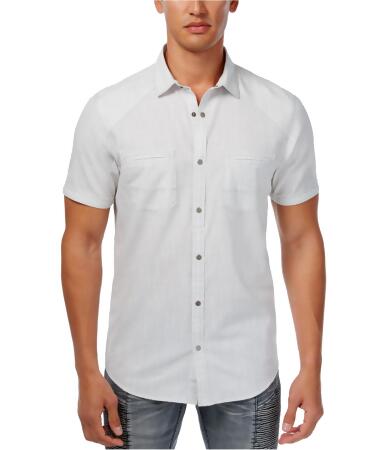 I-n-c Mens Dual Pocket Button Up Shirt - L