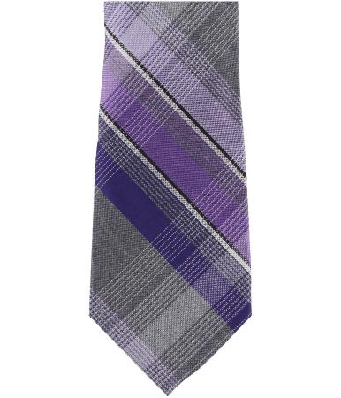 Kenneth Cole Mens Plaid Necktie - One Size