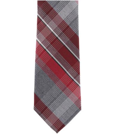 Kenneth Cole Mens Plaid Necktie - One Size