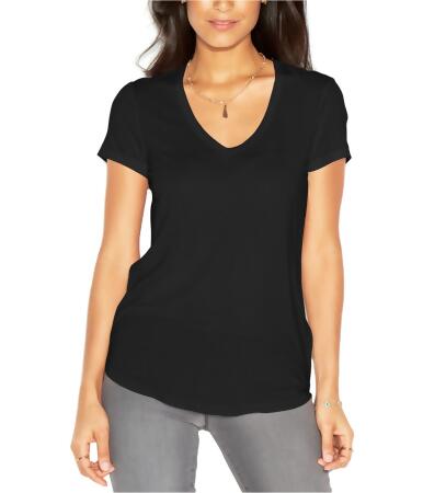 Rachel Roy Womens Solid V-Neck Basic T-Shirt - M