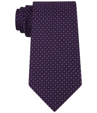 Kenneth Cole Mens Micro Grid Necktie - One Size