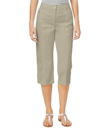 Karen Scott Womens Button-Cuffs Casual Cropped Pants - 6P