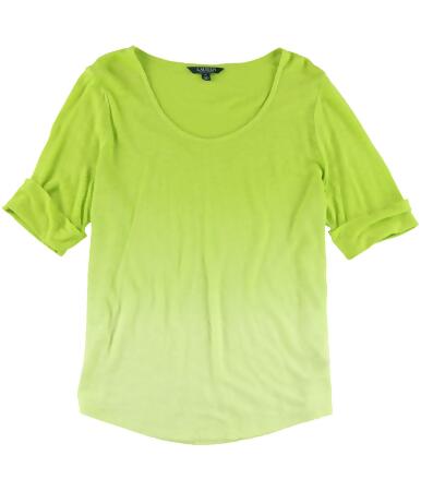 Ralph Lauren Womens Ombre Knit Basic T-Shirt - XL
