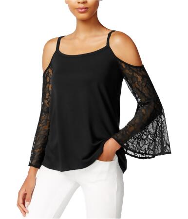 Kensie Womens Cold Lace Pullover Blouse - XL