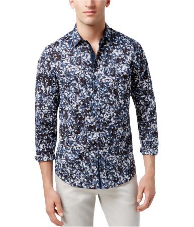 I-n-c Mens Abstract Button Up Shirt - XS