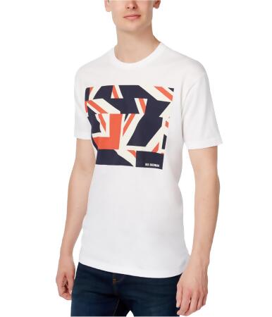 Ben Sherman Mens Abstract Cotton Graphic T-Shirt - L