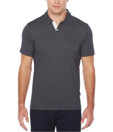 Perry Ellis Mens Jacquard Rugby Polo Shirt - S