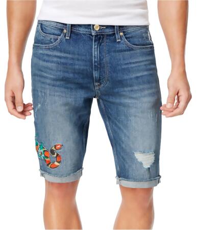 Sean John Mens Snake Casual Denim Shorts - 36