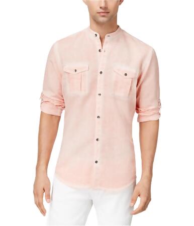 I-n-c Mens Roll-Tab Button Up Shirt - M