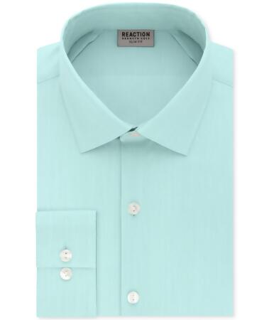 Kenneth Cole Mens Techni-Cole Button Up Dress Shirt - 17 1/2