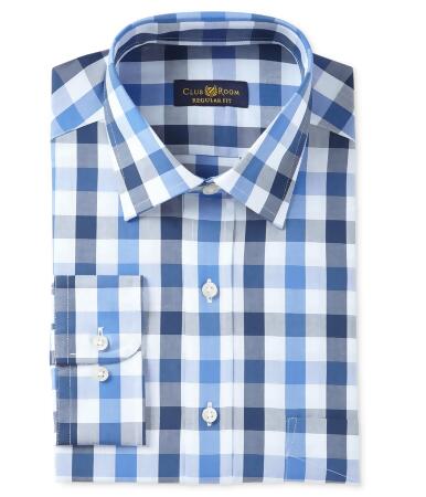 Club Room Mens Wrinkle Resistant Button Up Dress Shirt - 17