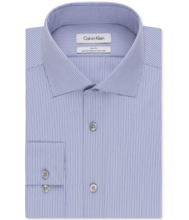 Calvin Klein Mens Non Iron Button Up Dress Shirt - 15 1/2