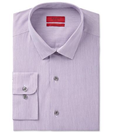 Alfani Mens Fitted Texture Button Up Dress Shirt - 14-14 1/2
