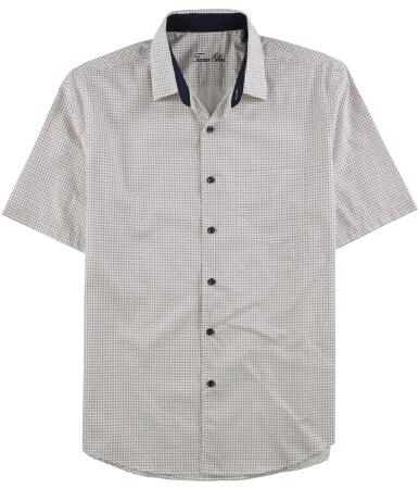 Tasso Elba Mens Micro-Diamond Button Up Shirt - 2XL