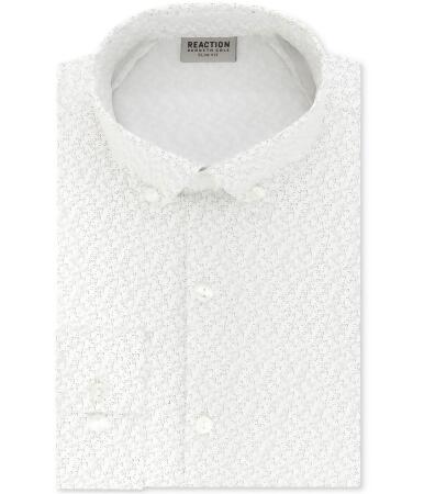 Kenneth Cole Mens Technicole Performance Button Up Dress Shirt - 17