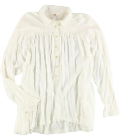 Free People Womens Lovely Day Knit Blouse - S
