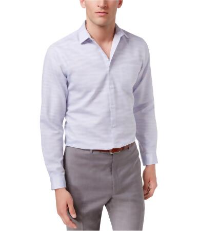 I-n-c Mens Textured Waves Button Up Shirt - L