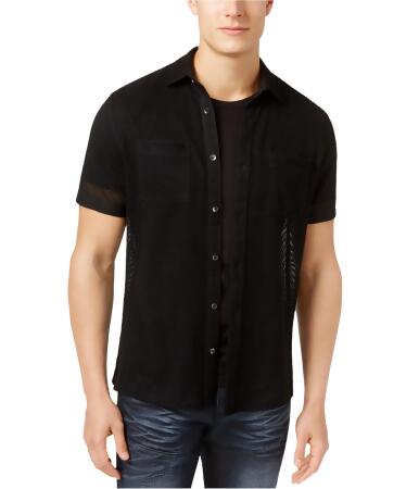 I-n-c Mens Mesh Button Up Shirt - XL