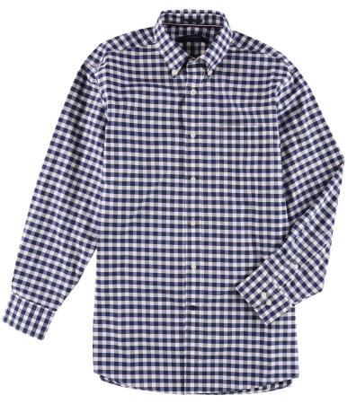 Tommy Hilfiger Mens Classic Gingham Button Up Dress Shirt - 15 1/2