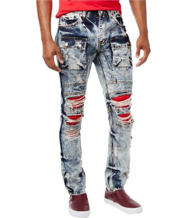 Heritage Mens Ripped Cargo Jeans - 40