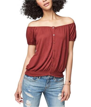 Aeropostale Womens Off The Shoulder Pullover Blouse - S