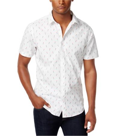 I-n-c Mens Firecracker Button Up Shirt - 2XL