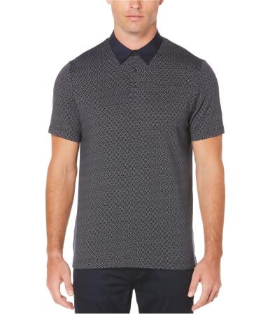 Perry Ellis Mens Textured Rugby Polo Shirt - L