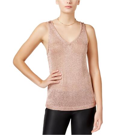 Bar Iii Womens Metallic Knit Sweater - M