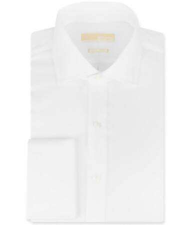 Michael Kors Mens Non-Iron Twill Button Up Dress Shirt - 18