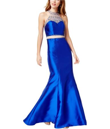 Say Yes To The Prom Womens Embellished Gown Dress - 0