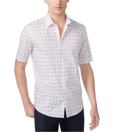 Alfani Mens Geometric Button Up Shirt - 2XL