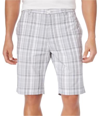 Calvin Klein Mens Plaid Casual Walking Shorts - 36