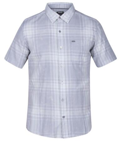 Hurley Mens Archer Plaid Button Up Shirt - S