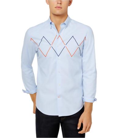 Tommy Hilfiger Mens Embroidered Button Up Shirt - XL