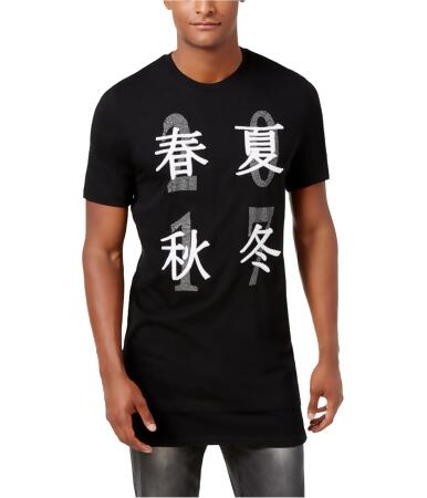 I-n-c Mens Longer Length Graphic T-Shirt - L