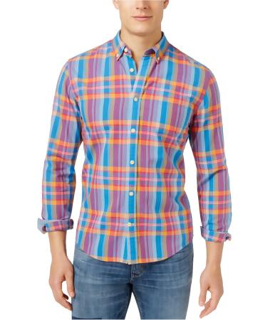Tommy Hilfiger Mens Nikolas Plaid Button Up Shirt - S
