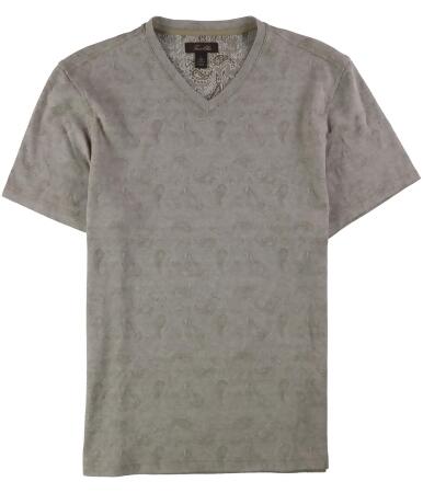 Tasso Elba Mens Reverse Jacquard Basic T-Shirt - L