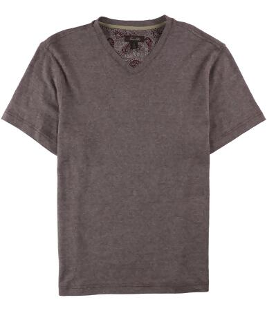 Tasso Elba Mens Reverse Jacquard Basic T-Shirt - L