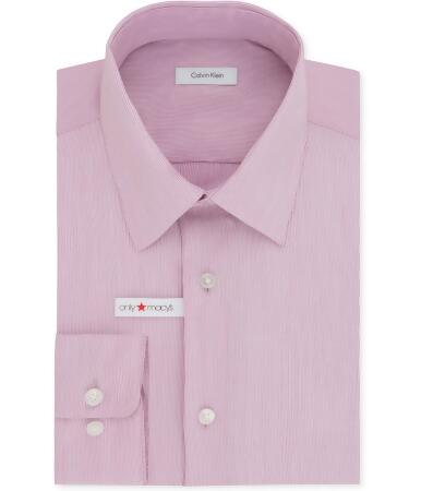 Calvin Klein Mens Non-Iron Button Up Dress Shirt - 18