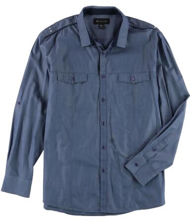 I-n-c Mens Chambray Button Up Shirt - 2XL
