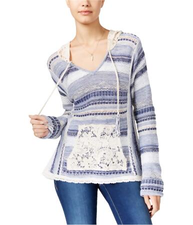 American Rag Womens Crocheted Hoodie Sweatshirt - XS