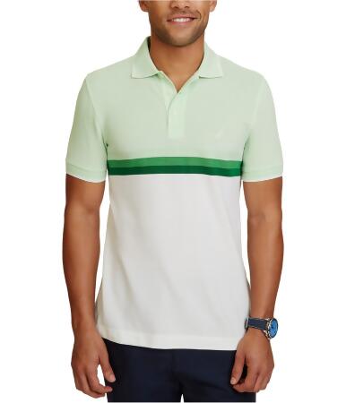 Nautica Mens Colorblocked Rugby Polo Shirt - S
