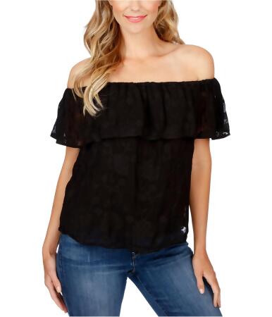 Lucky Brand Womens Embroidered Kimono Top Blouse - M