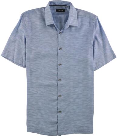 Alfani Mens Dash Stripe Button Up Shirt - S